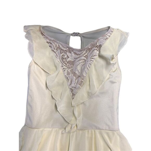 Weissman Dance I Want To Write You A Song 10849 Cream Ruffle Day Dress Size MC - Picture 4 of 7